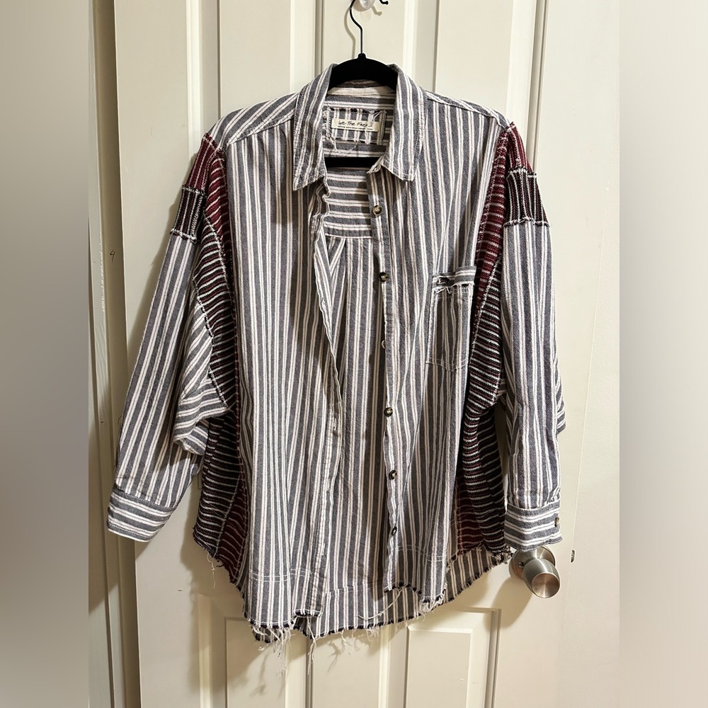 Free people we the free button down blouse size M
